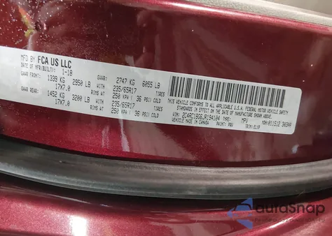 2018 Chrysler Pacifica Touring L from USA, damaged, VIN 2C4RC1BG6JR194104